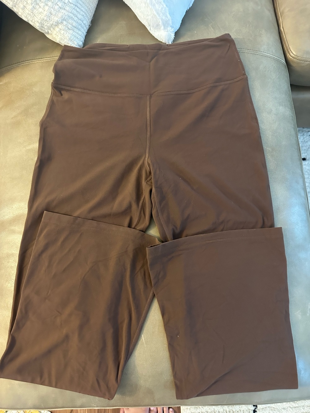 lululemon athletica Brown Wide-Leg Yoga Pants